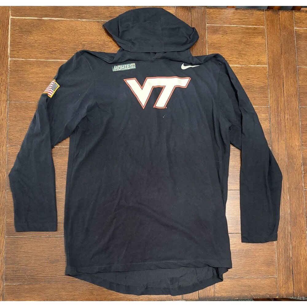 Men’s Virginia Tech Hokies Size L Nike Salute To service Lightweight Hoodie